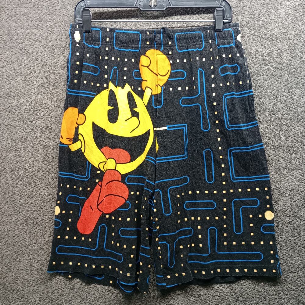 Pac-Man Arcade Graphic Sleep Shorts Cotton Pajama Pants Retro Gamer